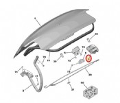 Peugeot 301 Bagaj Kapak Çekme Kolu