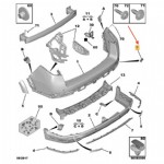 Peugeot 508 Sw Arka Tampon Çeki Demir Kapağı Orjinal